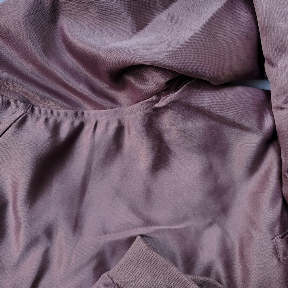Rose / Metallic Bomber Jacket - Picture 5 of 10